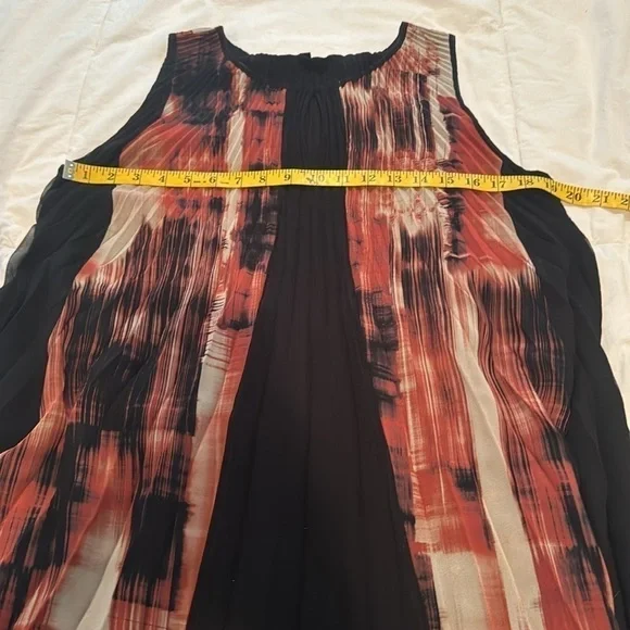 Komarov beautiful black rusty and cream colored dress - Picture 7 of 10